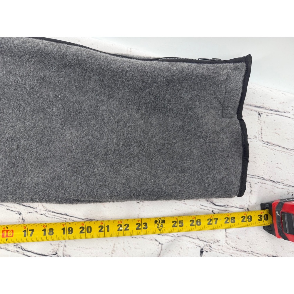 Vintage LL‎ Bean Gray Fleece Pants Full Side Zip Women's Size L Made in USA - Picture 7 of 7